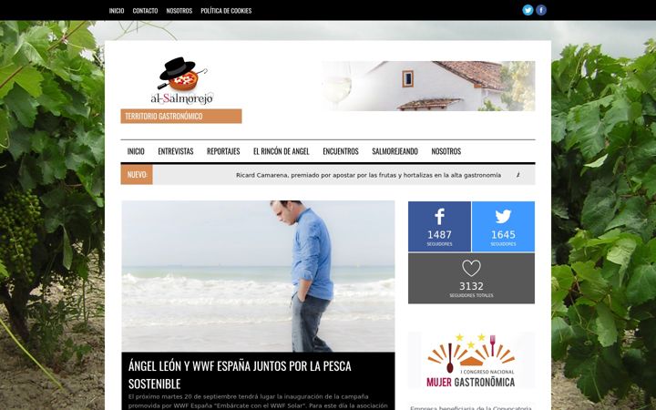 Snímek obrazovky al-salmorejo.com