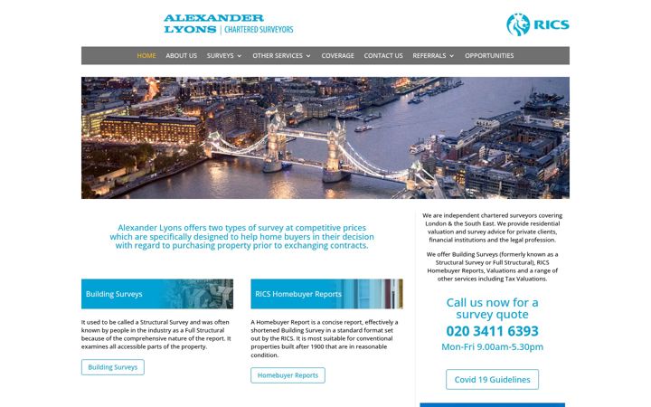 Screenshot of al-surveyors.com