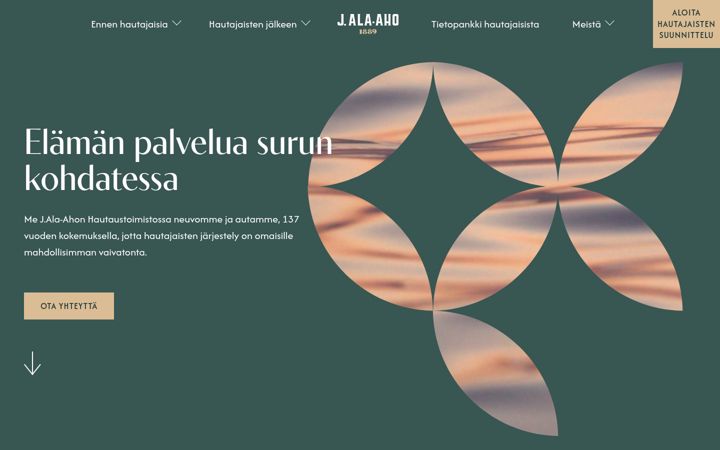 Screenshot of ala-aho.fi