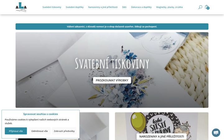 Screenshot of ala-arts.cz