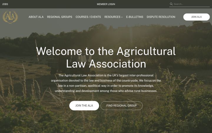 Screenshot of ala.org.uk