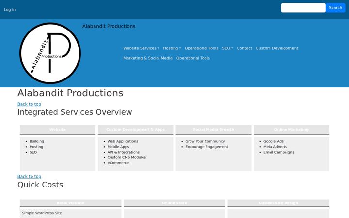 Screenshot of alabandit.com