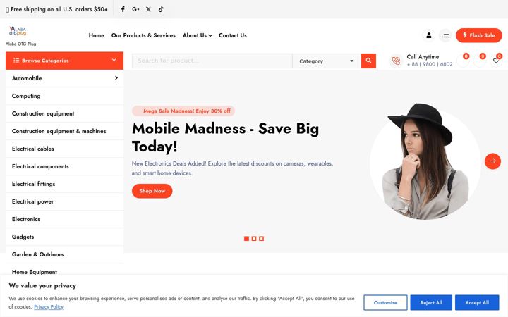 Screenshot of alabaotgplug.com