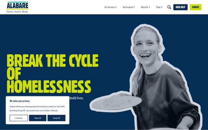 Screenshot of alabare.co.uk