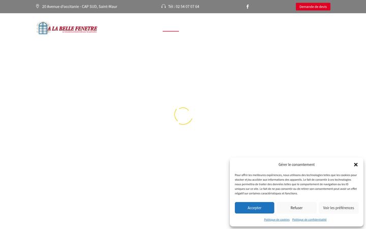 Screenshot of alabellefenetre.com