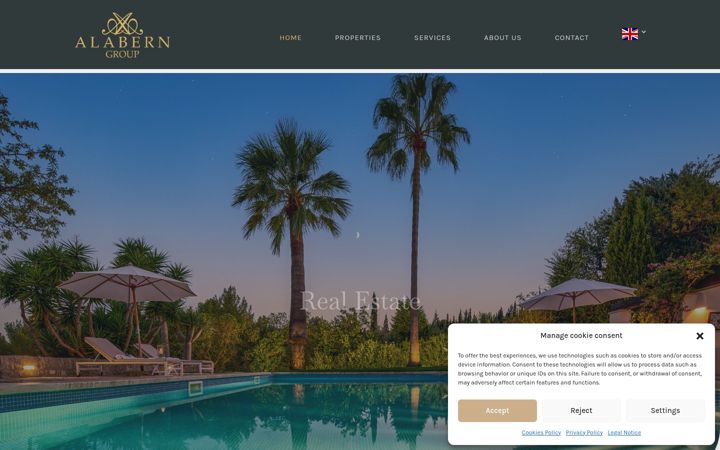 Screenshot of alabern-realestate.com