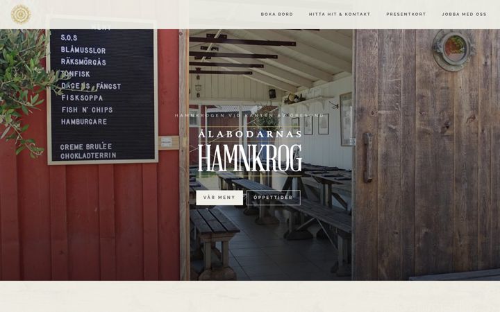 Screenshot of alabodarnashamnkrog.se