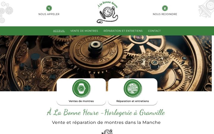 Screenshot of alabonneheure-horlogerie.fr