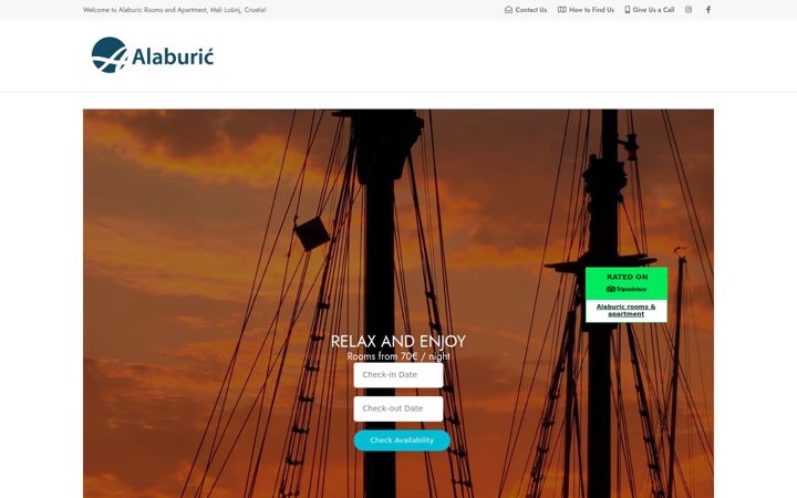 Screenshot ta' alaburicbnb.com