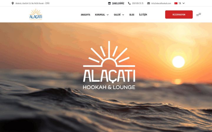 Screenshot of alacatihookah.com