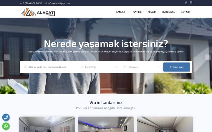 Screenshot of alacatiyapi.com