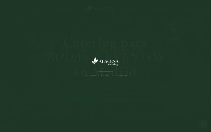 Screenshot of alacenacatering.com