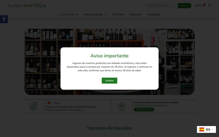 Screenshot di alacenadelavega.com