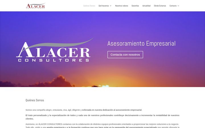 Screenshot of alacer-consultores.es