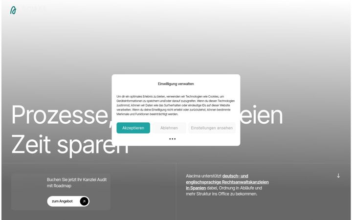 Screenshot of alacima.consulting