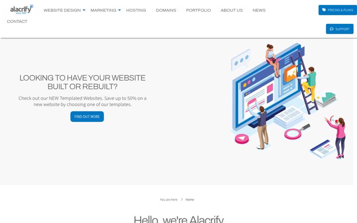 Screenshot of alacrifytest13.co.uk