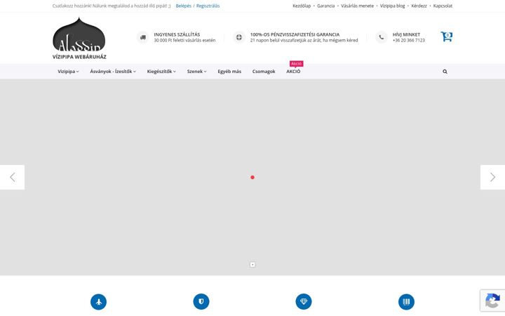 Screenshot of aladdinpipa.hu