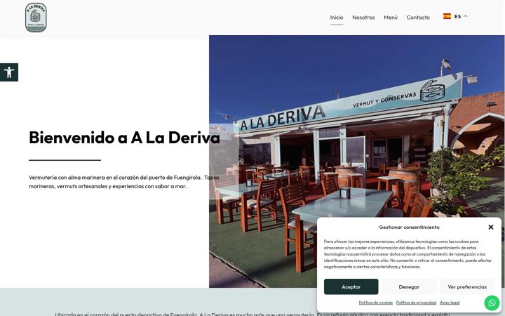 Screenshot of aladerivafuengirola.com