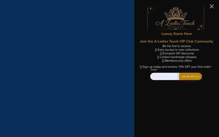 Screenshot di aladiestouchllc.com