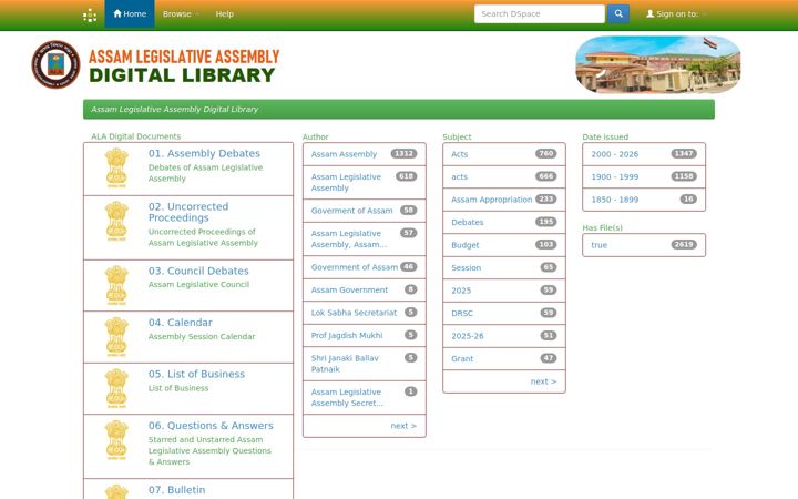 Screenshot of aladigitallibrary.in