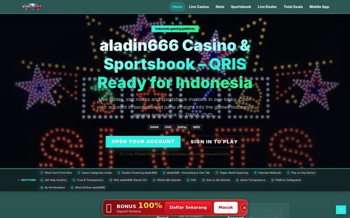 Screenshot of aladin666.net