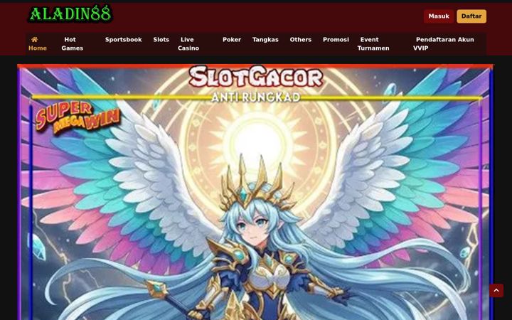 Screenshot of aladin88slot.org