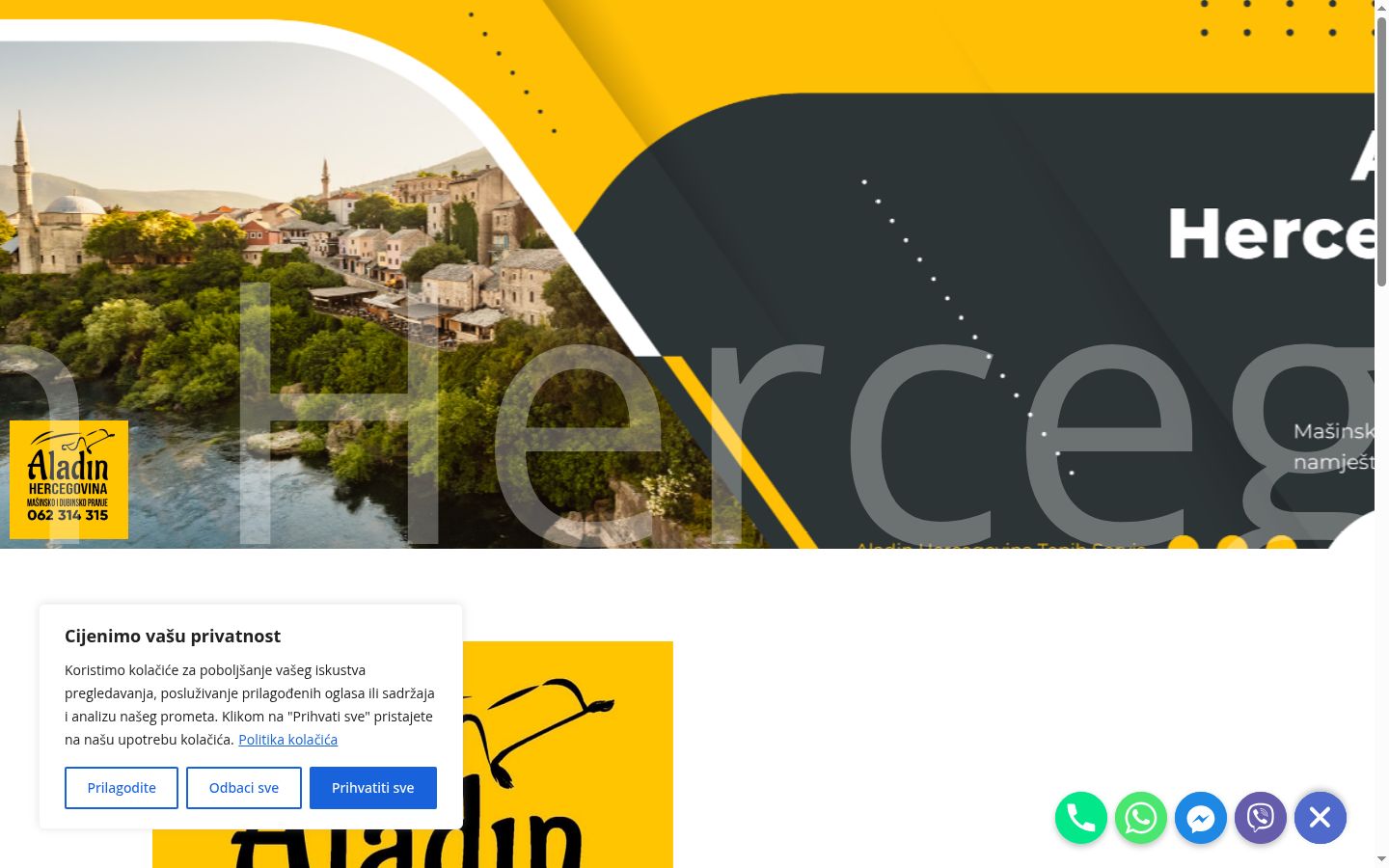 Screenshot tal-banner tal-kunsens muri qabel kwalunkwe interazzjoni