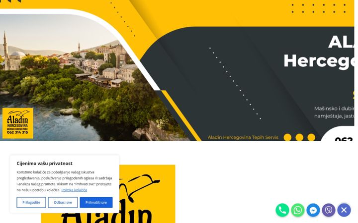 Screenshot of aladinhercegovina.ba