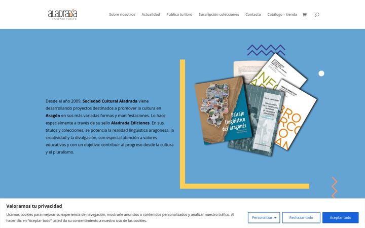 Screenshot von aladrada.org