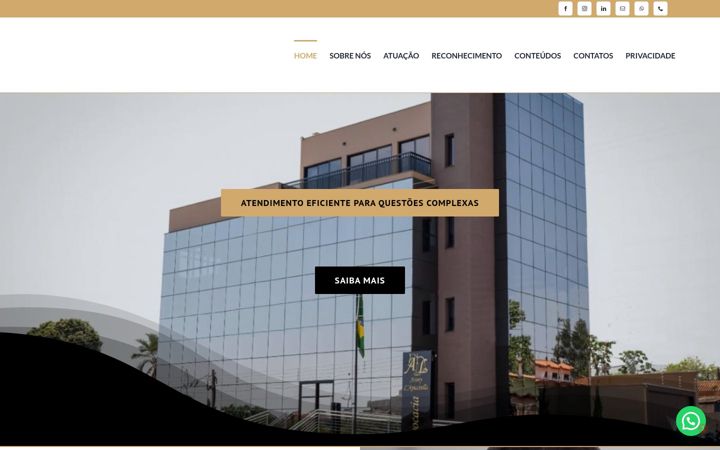 Screenshot of aladvocacia.adv.br
