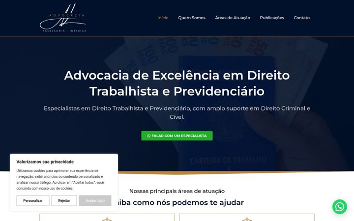 Screenshot of aladvogado.com.br