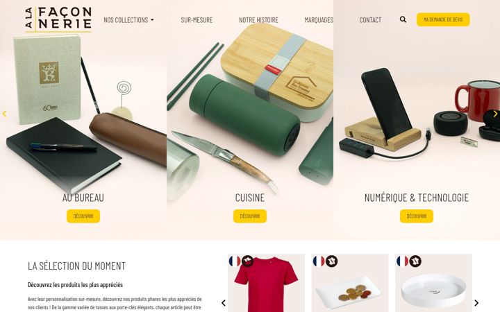 Screenshot of alafaconnerie.fr