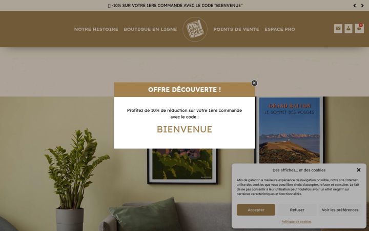 Screenshot von alaffichevoyage.fr