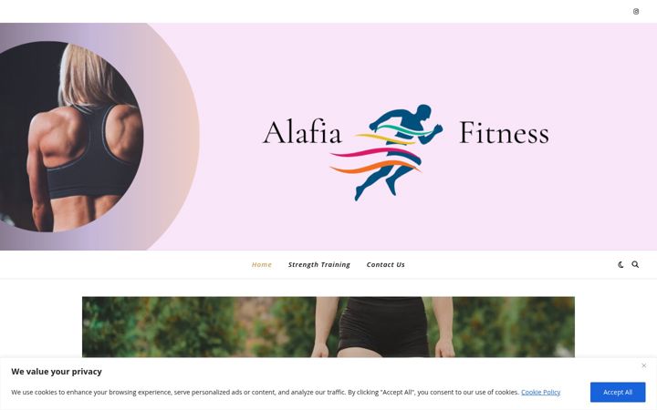 Screenshot van alafiafitness.com