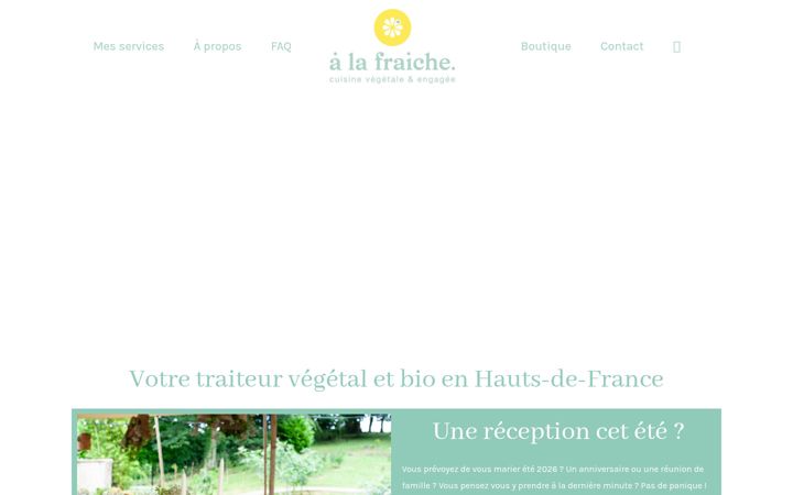 Screenshot of alafraiche-cuisinevegetale.fr