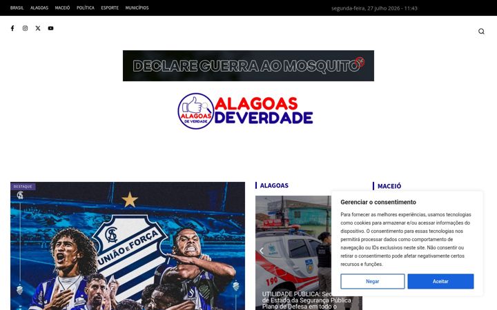 Screenshot του alagoasdeverdade.com.br