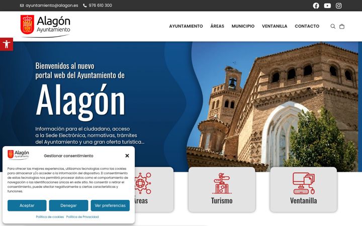 Screenshot of alagon.es