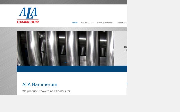 Screenshot of alahammerum.dk