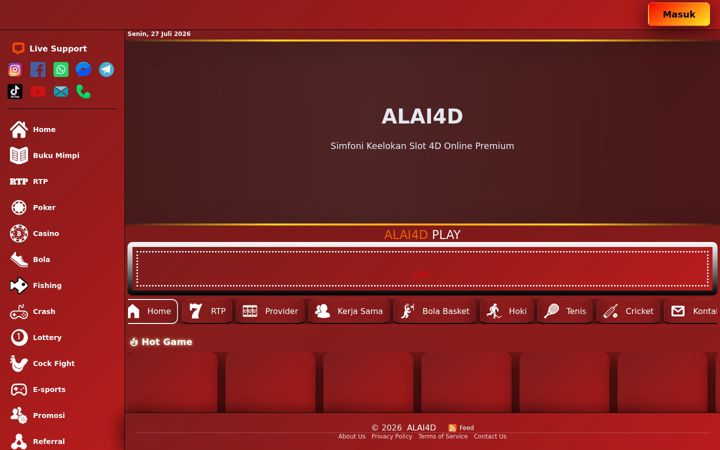 Screenshot of alai4d.com