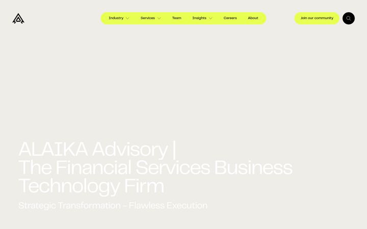 Screenshot of alaika-advisory.com