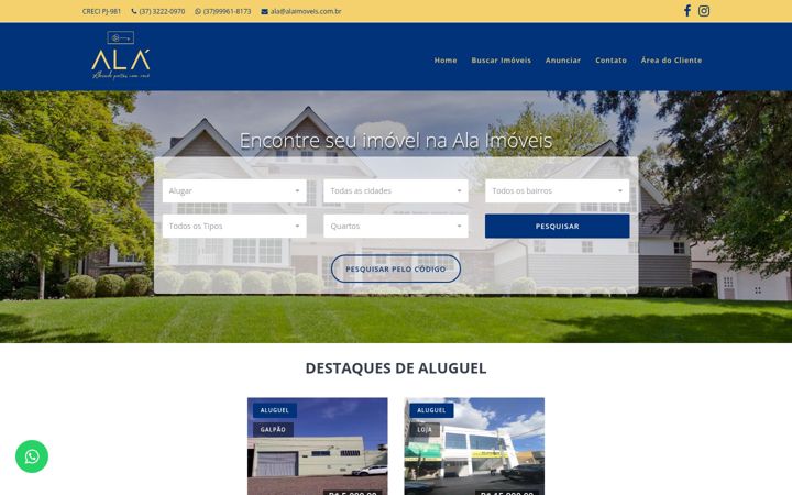 Screenshot του alaimoveis.com.br