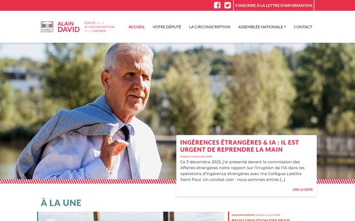 Screenshot of alain-david.com