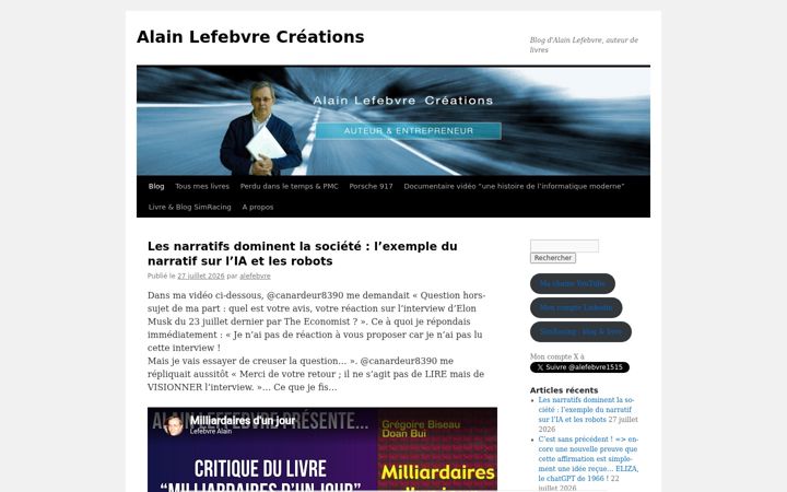 Skærmbillede af alain-lefebvre.com