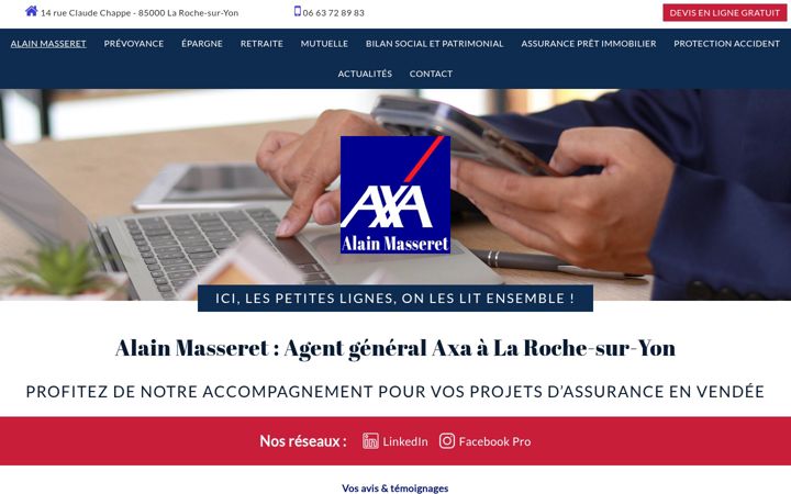 Screenshot of alain-masseret-axa.fr