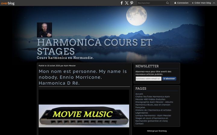 Screenshot of alain-messier.net
