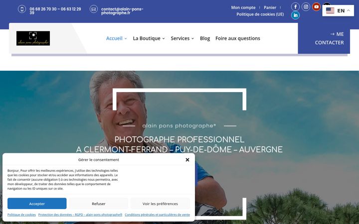 Snímek obrazovky alain-pons-photographe.fr