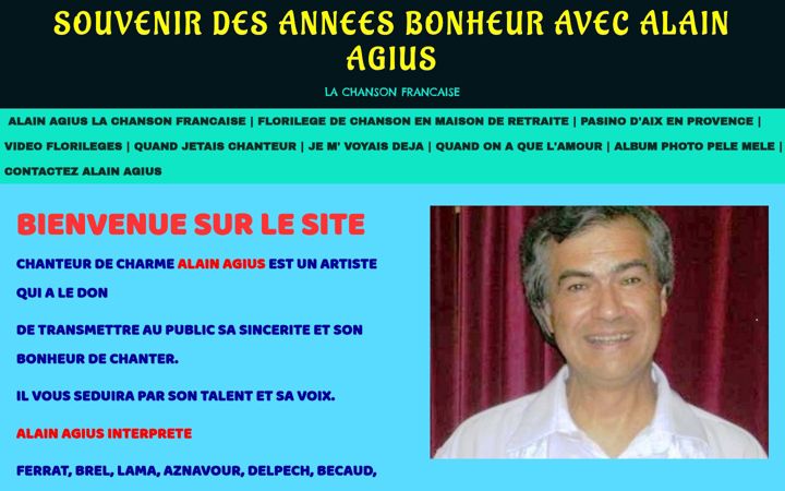 Screenshot of alainagius.com