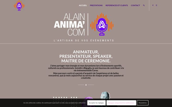 Screenshot of alainanima.com