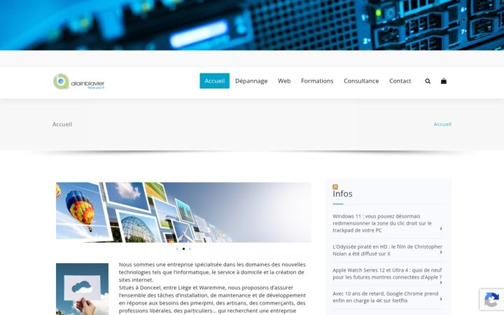 Screenshot of alainblavier.be