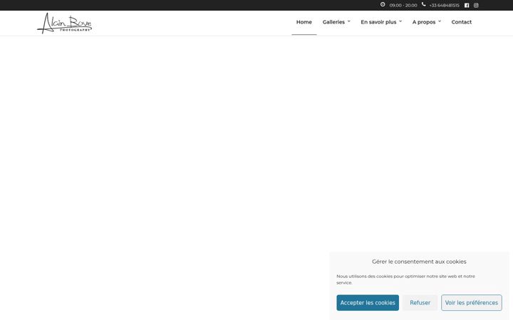 Screenshot of alainbove.fr